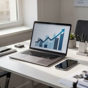 modern office growth marketing laptop analytics 6f12d416