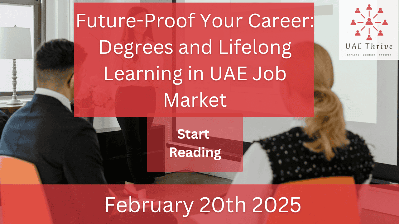Degrees and Lifelong Learning in UAE Job Market