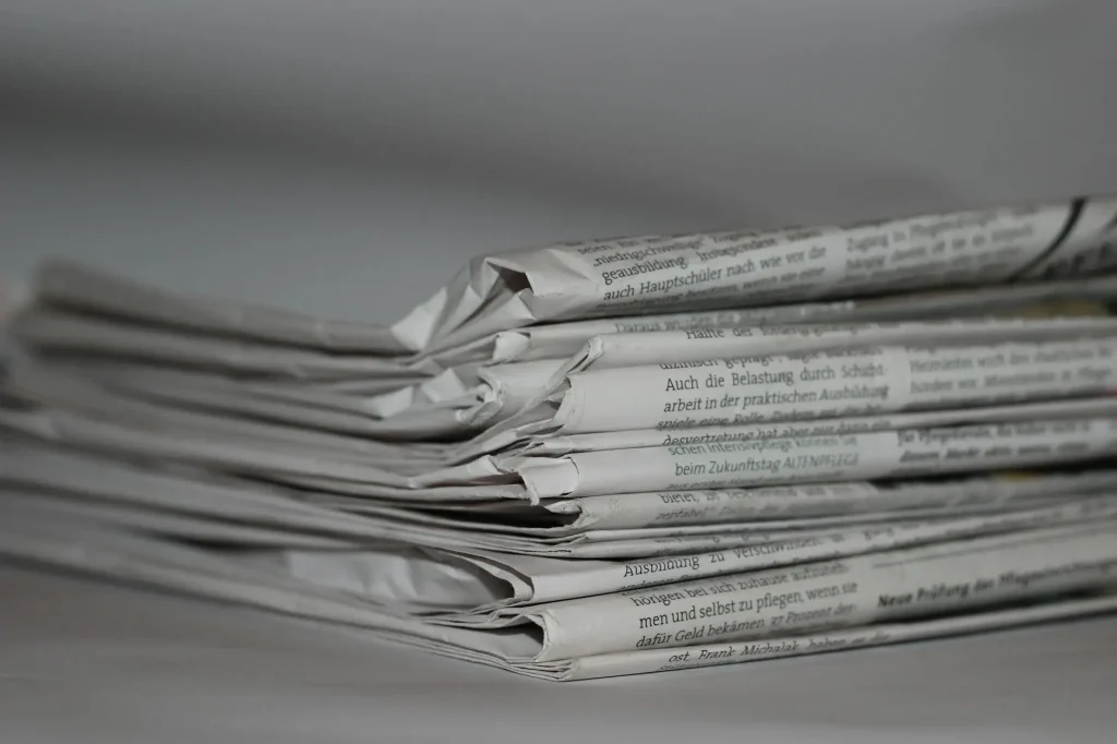 Stack of newspapers representing UAE News Roundup 1st June 2025.