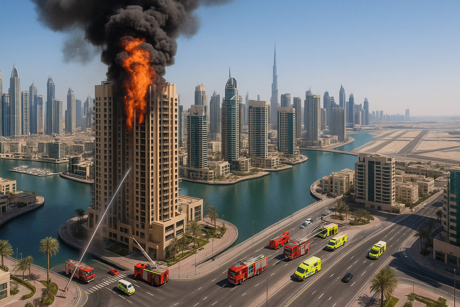uae news roundup june 14 2025 dubai marina fire flight disruptions