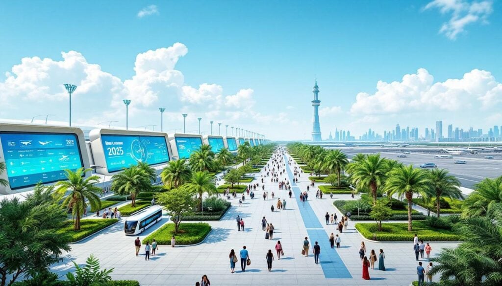 Dubai International Airport 2025 – Smart technology, UAE news, green innovation, diverse global travellers