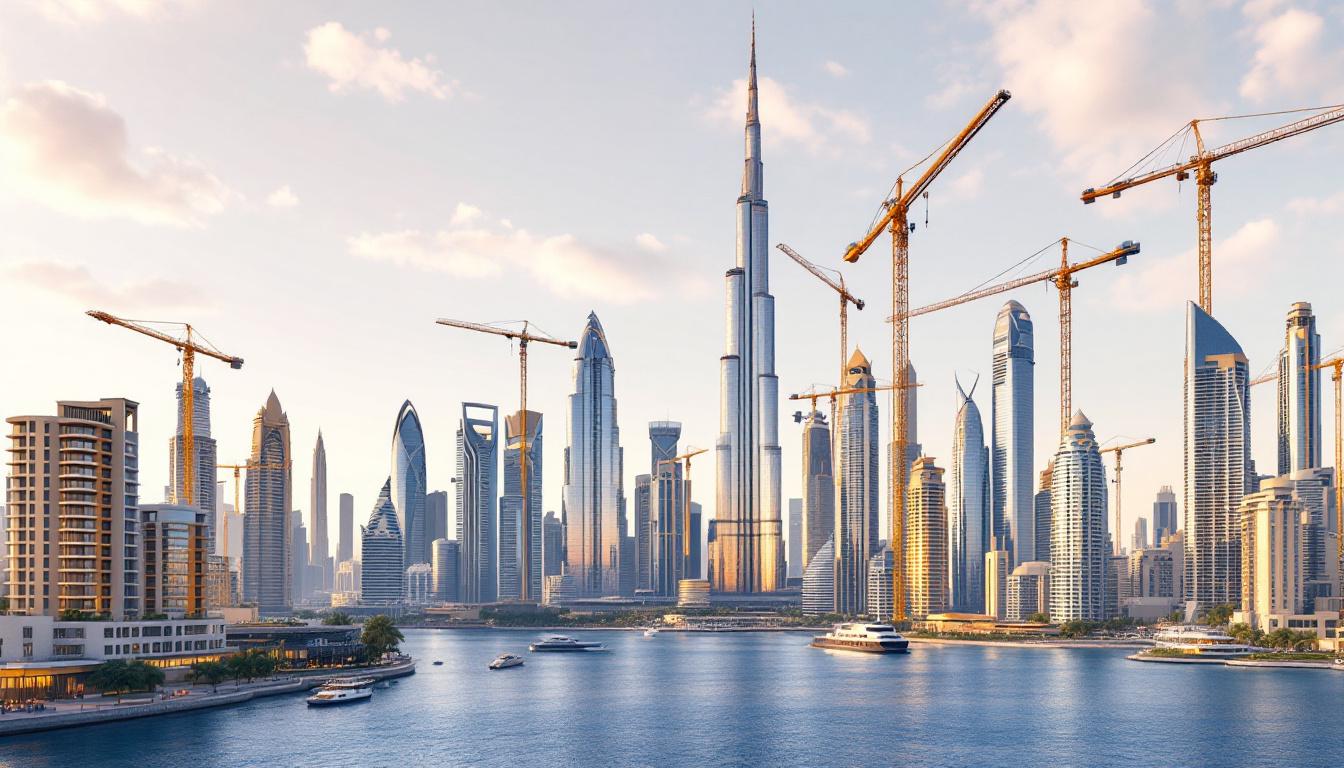 Dubai skyline with Burj Khalifa and luxury towers for UAE Daily News Roundup [August 10, 2025] showing top real estate city for ultra-wealthy homebuyers