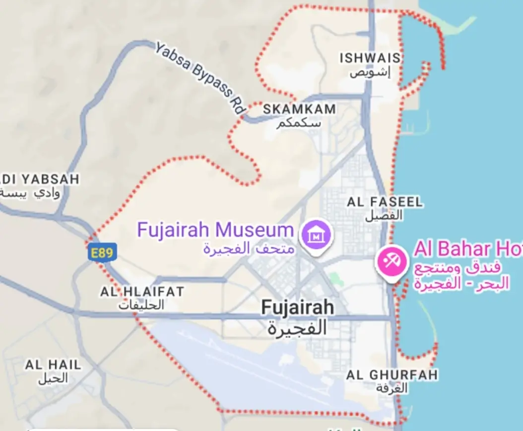 Fujairah Business Directory Map – UAEThrive