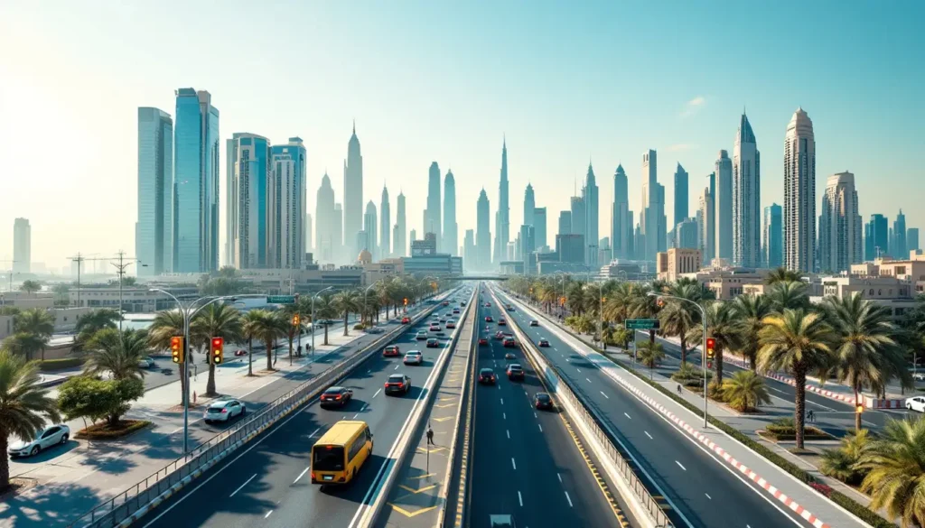 dubai modern road network cityscape 95b69ace