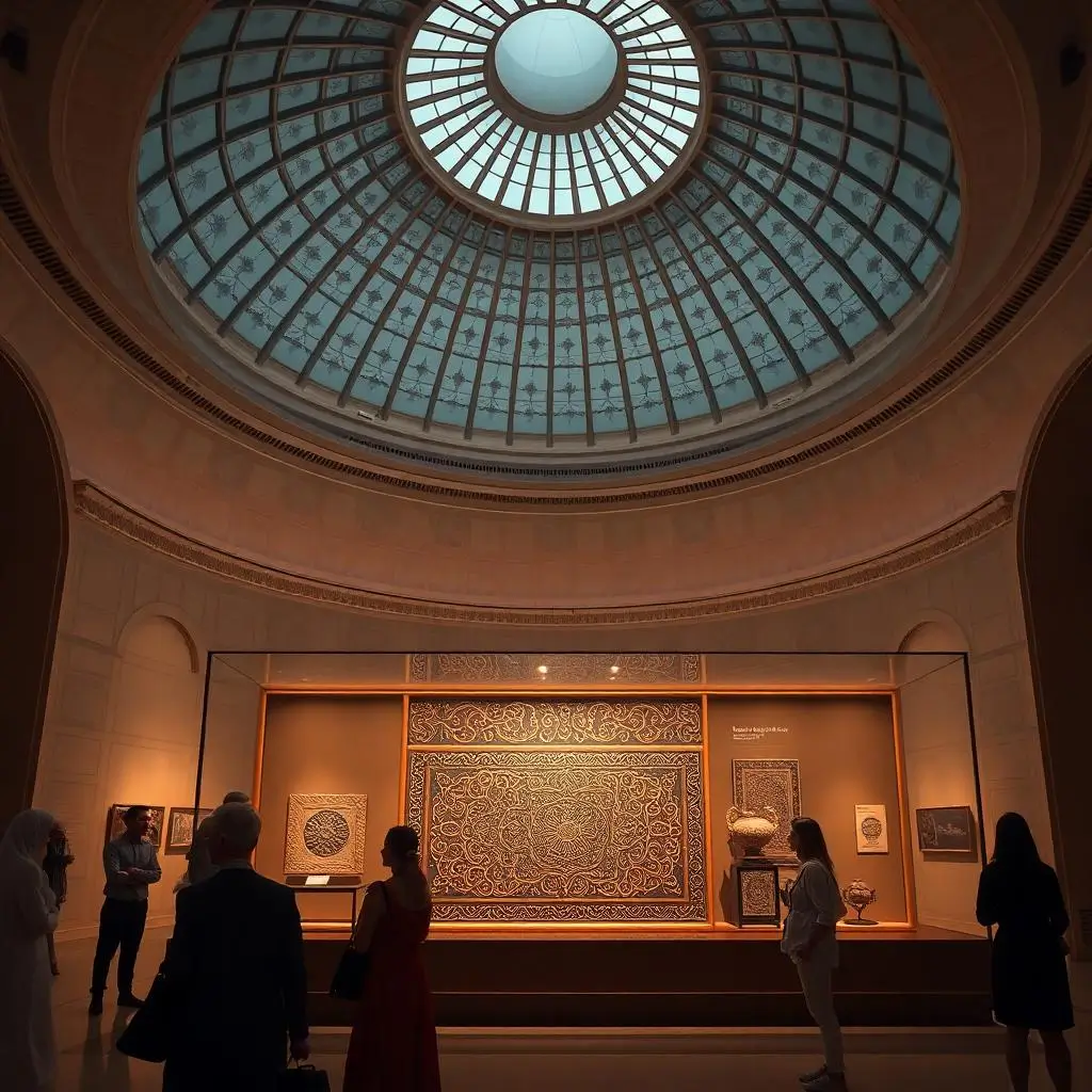 louvre abu dhabi mamluk exhibition dome display