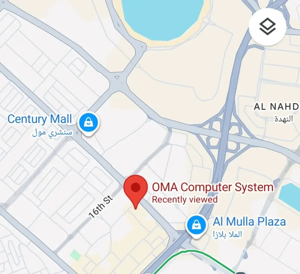 oma computer system computer store in dubai location map