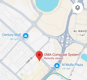 oma computer system computer store in dubai location map
