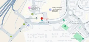 Map showing Pepagora office at Ibn Battuta Gate, The Gardens, Jebel Ali, Dubai, near Amazon DXB11 and Oaks Ibn Battuta Gate Hotel