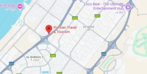 premier travel tourism dubai location map