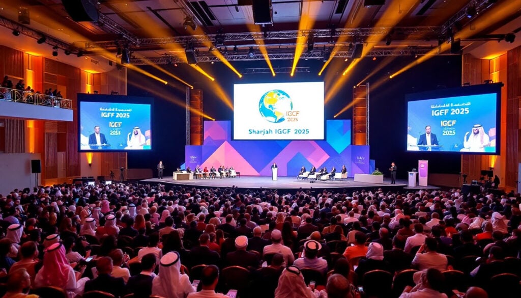 sharjah igcf 2025 conference hall energy