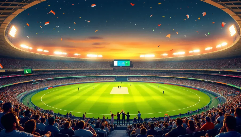uae cricket stadium india pakistan match fans