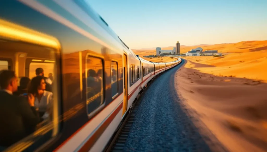 high speed gcc train desert abu dhabi riyadh