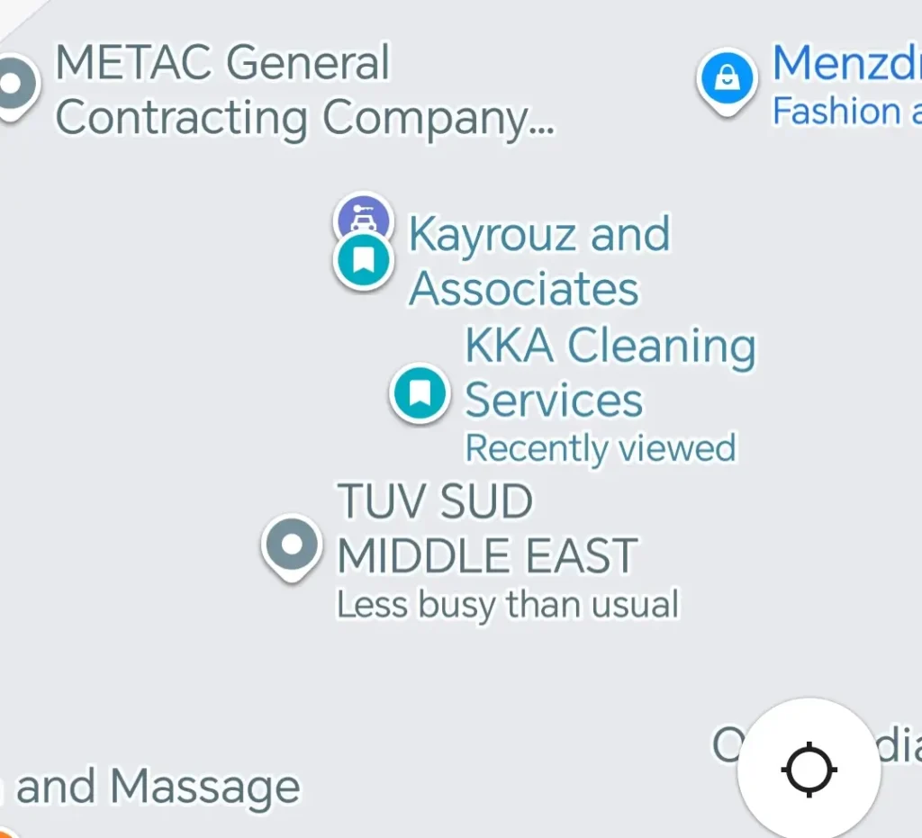 kka cleaning services dubai location map