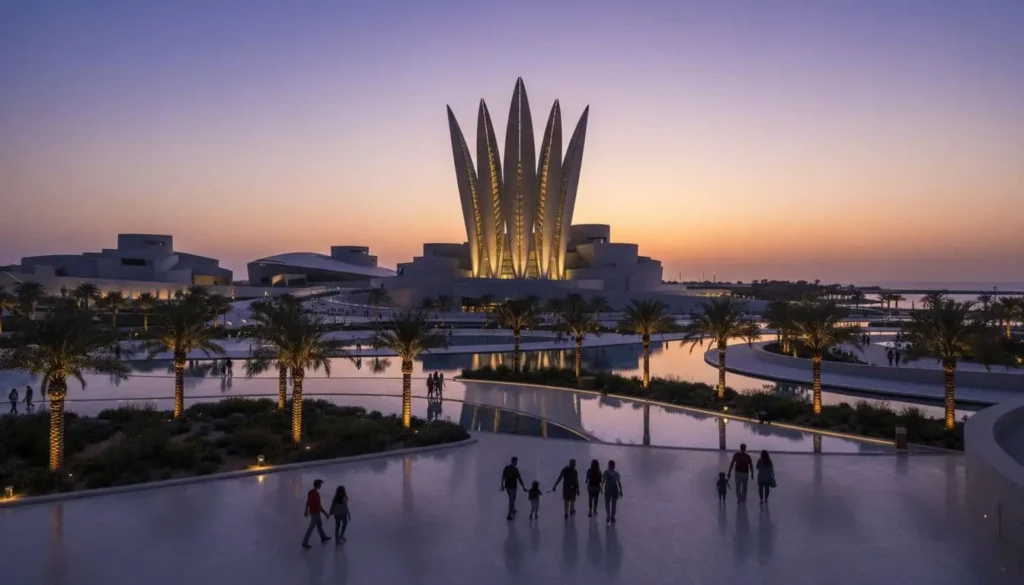 saadiyat island zayed museum dusk culture