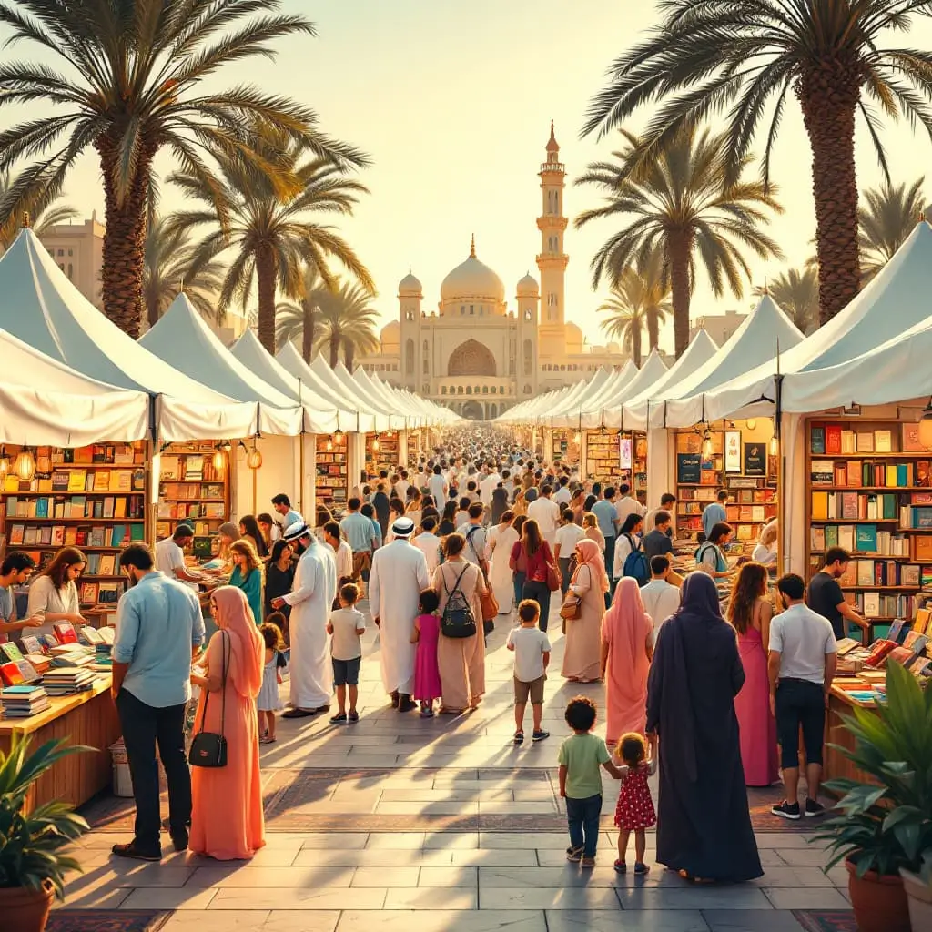 sharjah international book fair vibrant crowds