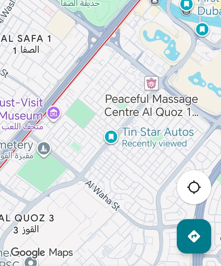 tin star autos al quoz dubai location map