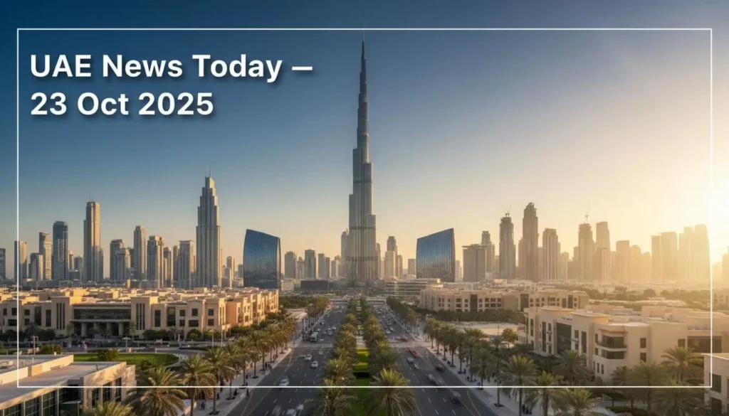uae news today 23 october 2025 dubai skyline header