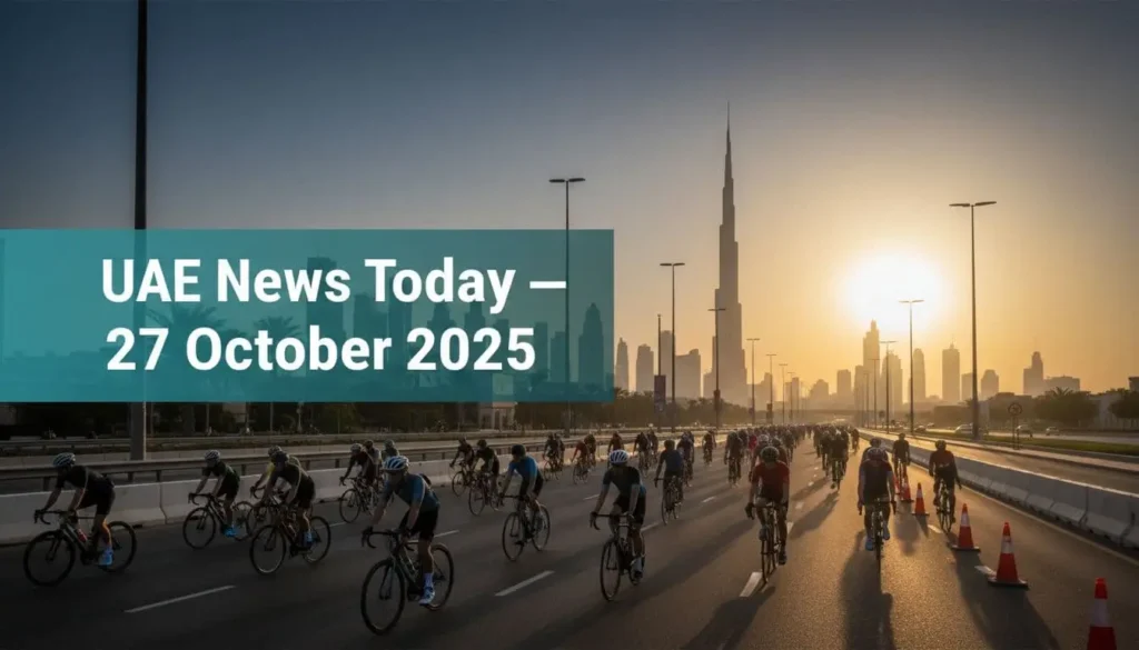 uae news today 27 october 2025 dubai ride cyclists