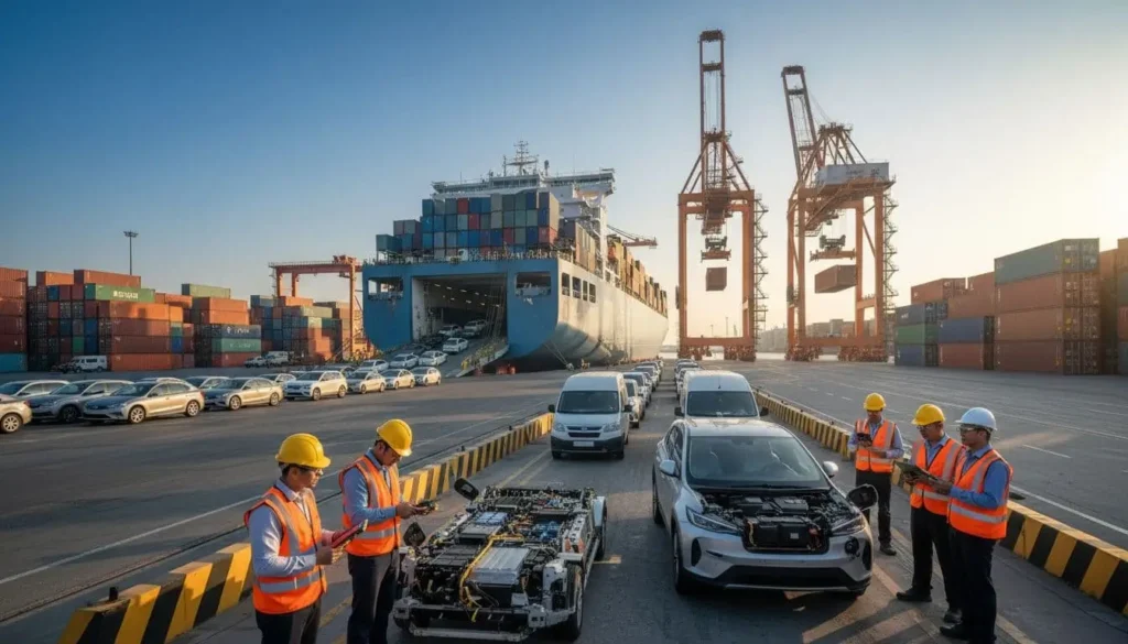 uae port ev logistics hub inspection