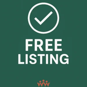 Free Listing Package graphic with checkmark icon and UAEThrive branding on green background