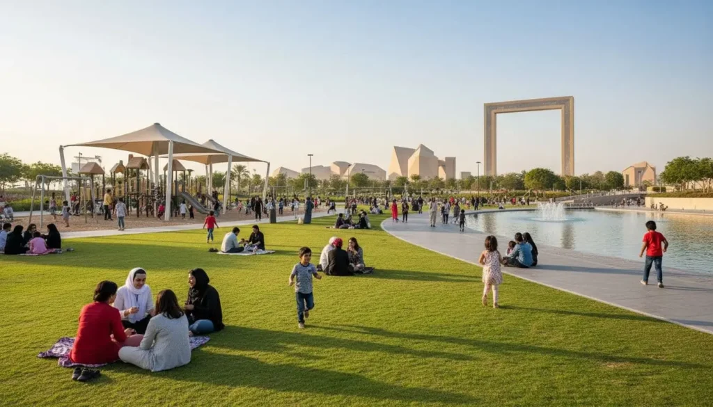 dubai family park weekend afternoon d730342e