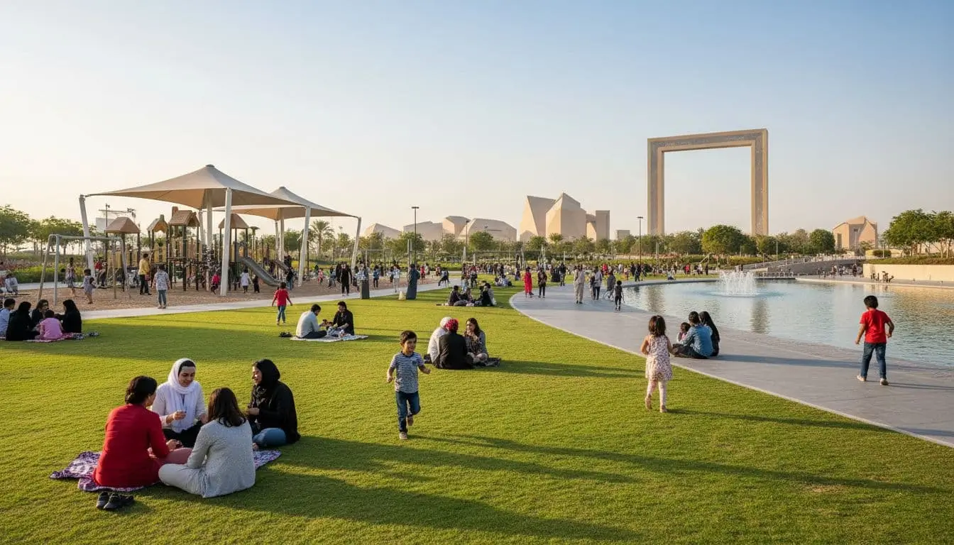dubai family park weekend afternoon d730342e