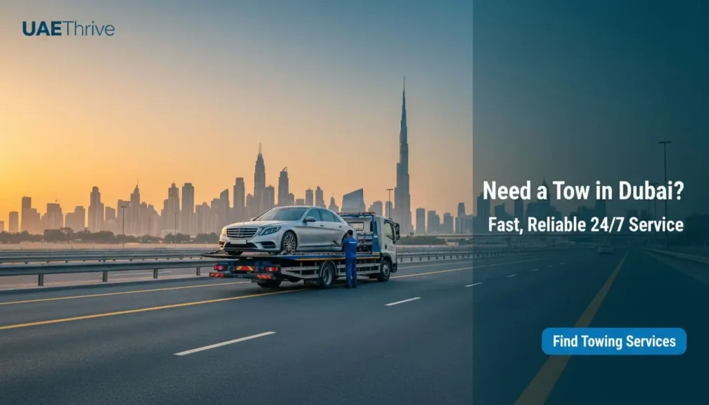 dubai flatbed tow truck sunset highway 614b9748