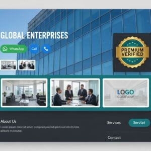 premium business directory hero mockup