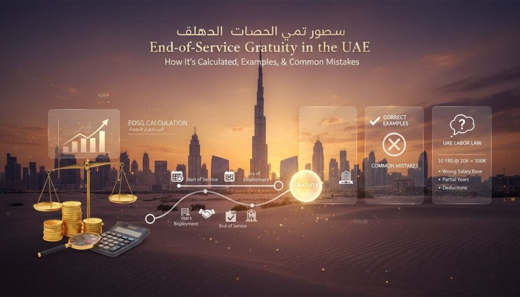 uae end of service gratuity calculation examples