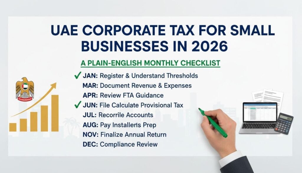 uae small business corporate tax 2026 checklist
