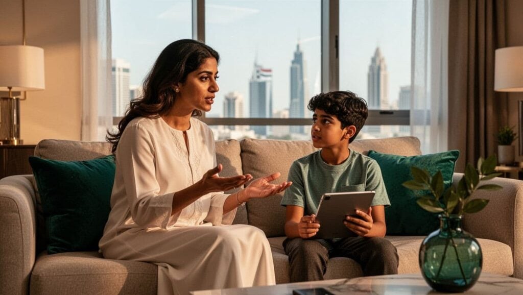 emirati mother child online safety discussion uae 31ef77ad