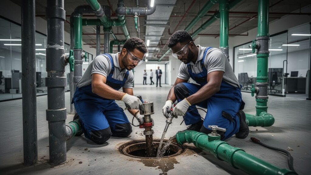 mussafah commercial drain repair plumbers abu dhabi