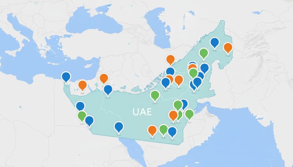 uae bing maps business pins dubai abu dhabi sharjah 27fac2a3