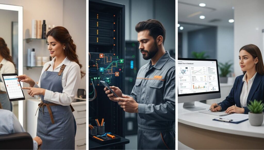 uae sme ai business scenes collage