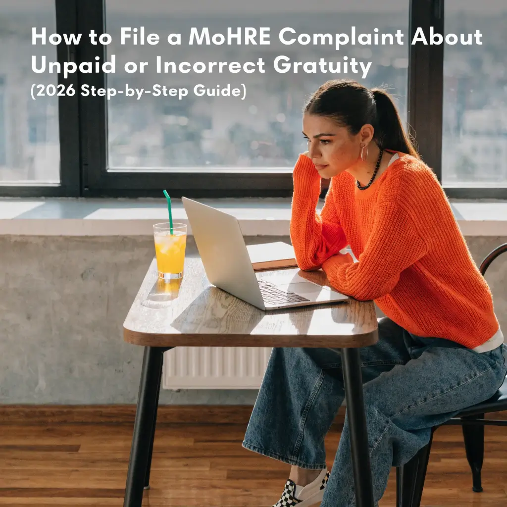 file mohre complaint unpaid gratuity