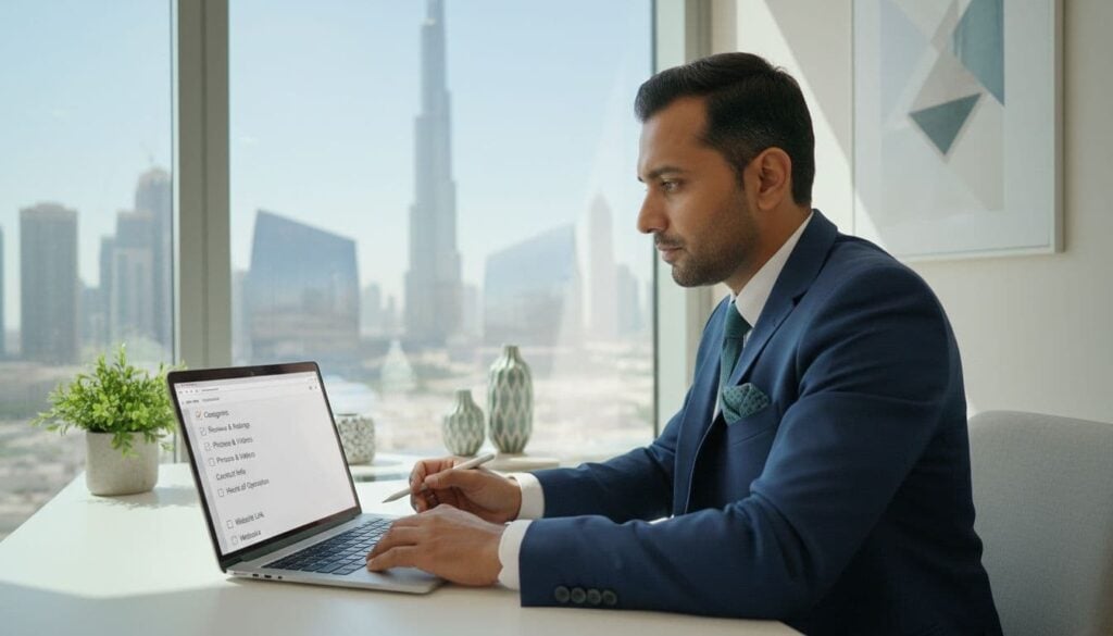 uae business owner google business profile audit