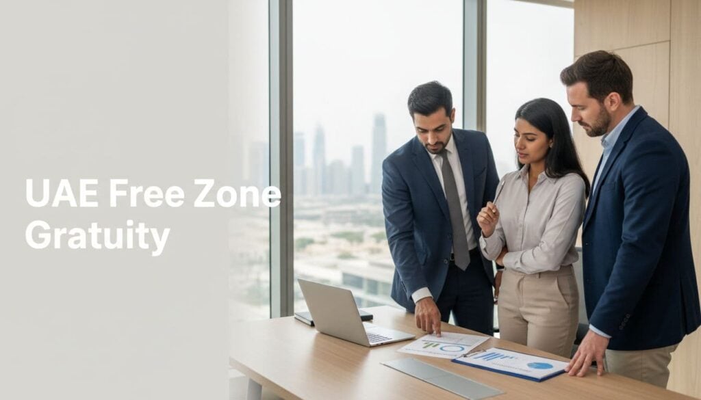 uae free zone gratuity rules dubai office
